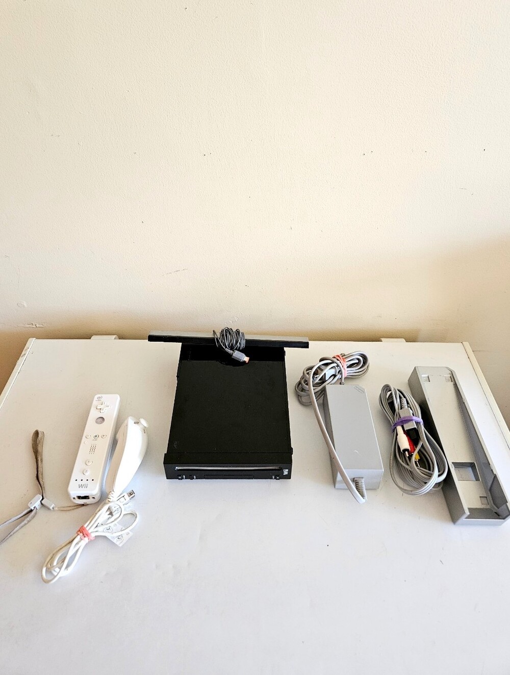 Nintendo Wii Console Bundle with Wii Remote and Nunchuk - Tested & Working!